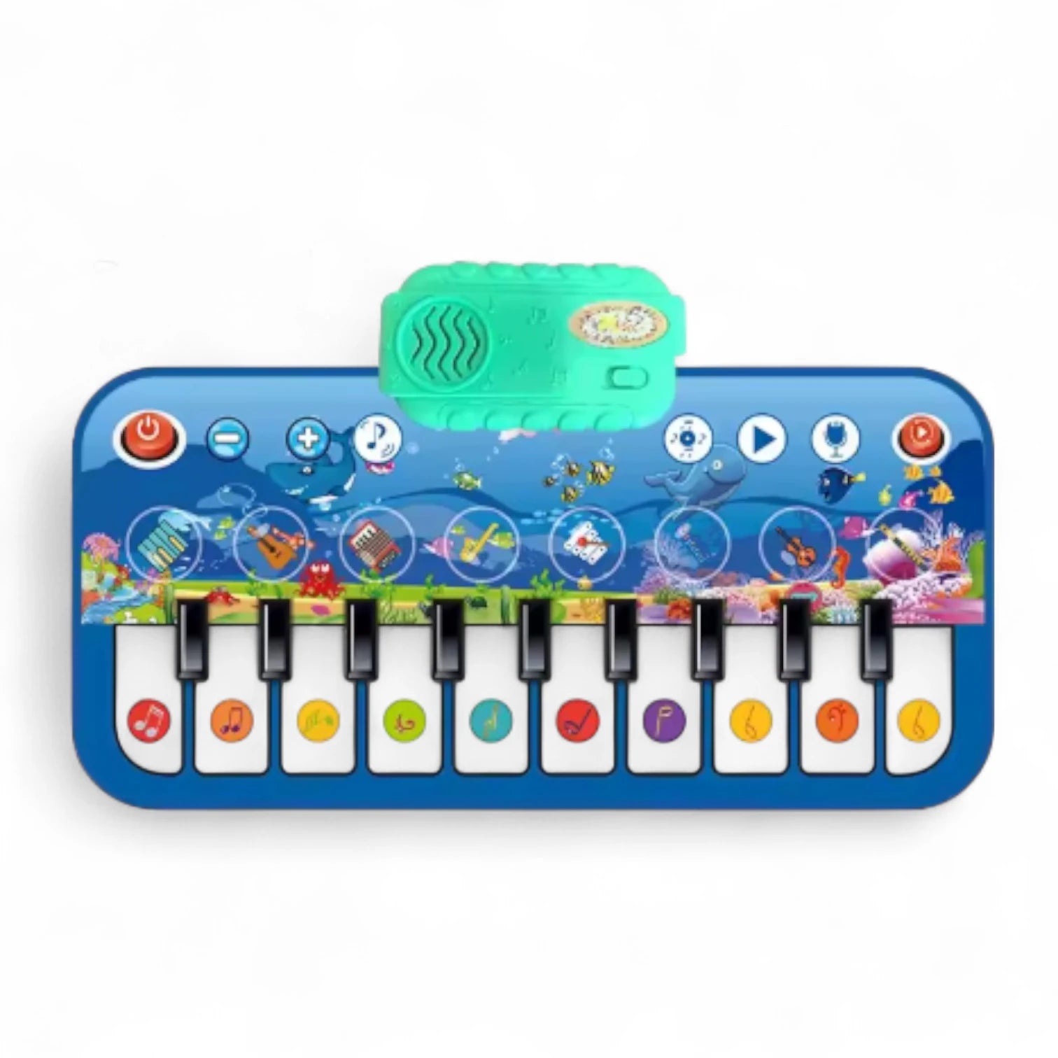 Piano Music Dance Mat for Kids – Touch-Sensitive Musical Playmat with 24 Keys, 8 Instruments, Record & Play Functions, Foldable Non-Slip Design