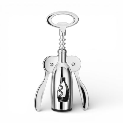 TAI YING Top Choice Metal Corkscrew Bottle Opener with Wing Handles & Spiral Screw (18.5H x 7L × 4W CM) - Damoo