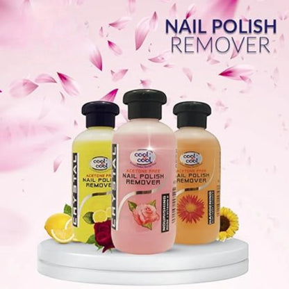 Cool & Cool Nail Polish Remover – Rose + Vitamin E – Acetone-Free, Enriched Formula – 100ml - Damoo