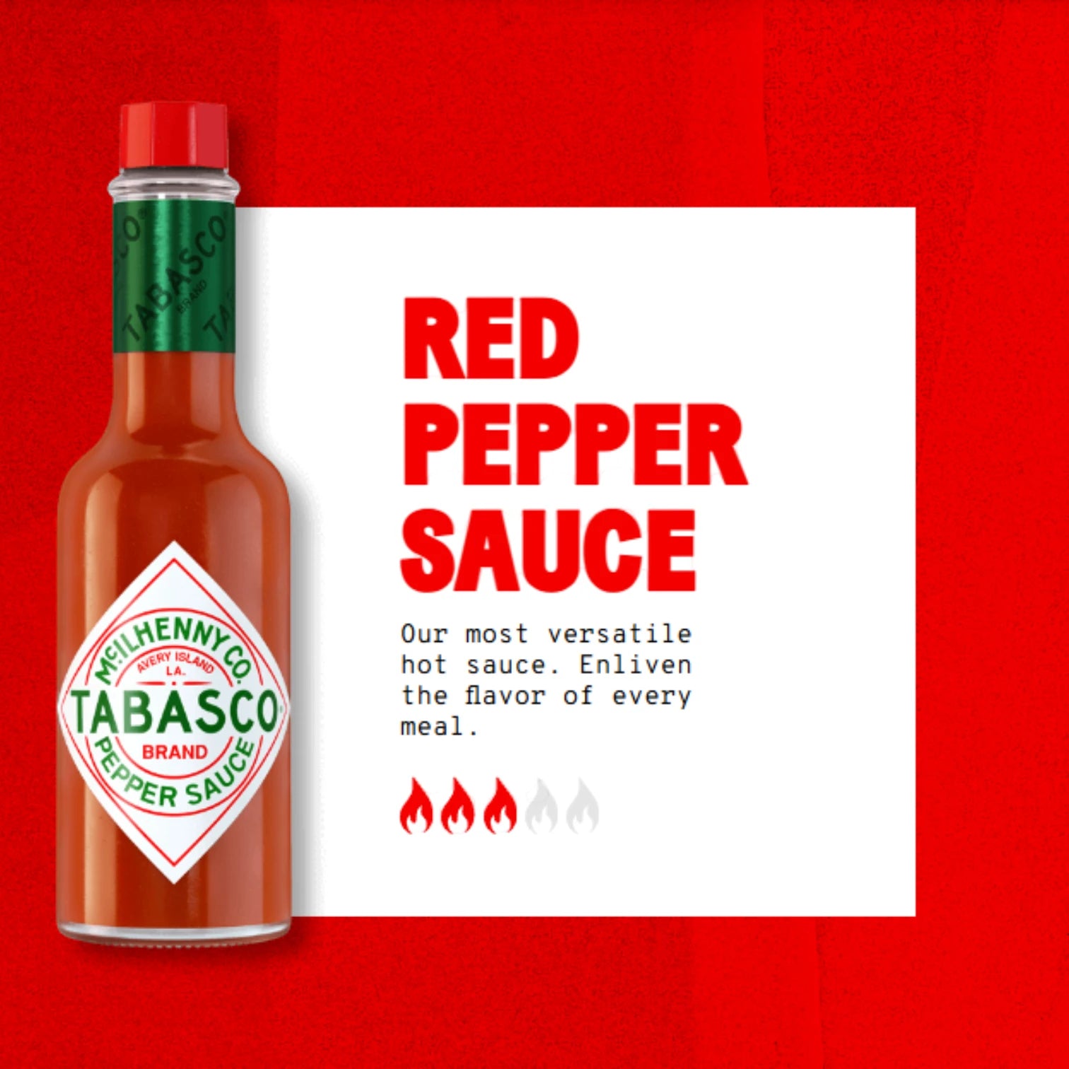 Tabasco Original Red Pepper Sauce – 2x60ml | Aged, Authentic, Spicy & Gluten-Free - Damoo