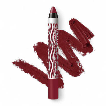 Forever52 Velvet Matte Lipstick - Scarlet Red (FT011) – Ultra-Pigmented, Creamy Hydrating Formula, Long-Wear Crayon with Light-Reflecting Pigments, Non-Drying & Comfortable Matte Finish - Damoo
