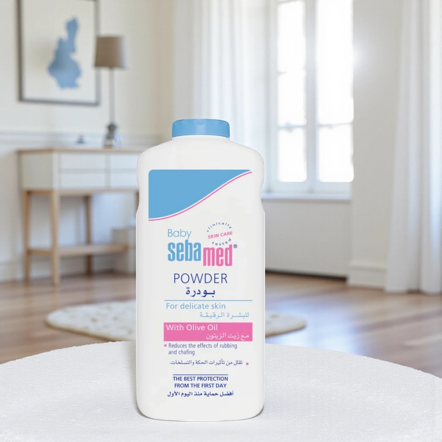 Sebamed Baby Powder 200g – With Olive Oil | Gentle Protection for Delicate Skin | Reduces Rubbing & Chafing - Damoo