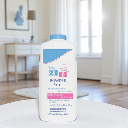 Sebamed Baby Powder 200g – With Olive Oil | Gentle Protection for Delicate Skin | Reduces Rubbing & Chafing - Damoo