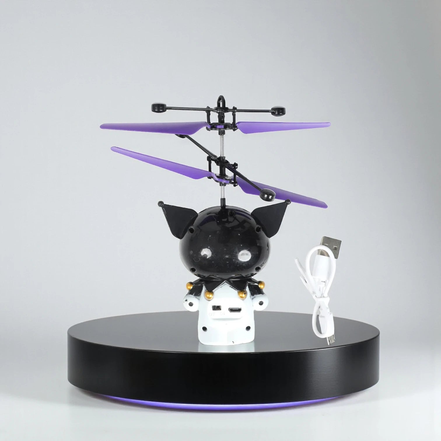Kuromi Voladora Sensorial Superhero Flying Helicopter Toy | USB Rechargeable Induction Suspension Aircraft | Avengers Characters | Fun Gift for Kids 6+
