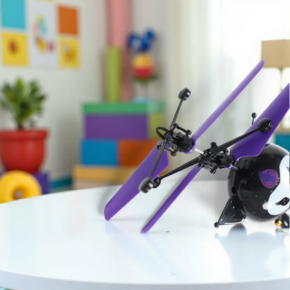 Kuromi Voladora Sensorial Superhero Flying Helicopter Toy | USB Rechargeable Induction Suspension Aircraft | Avengers Characters | Fun Gift for Kids 6+