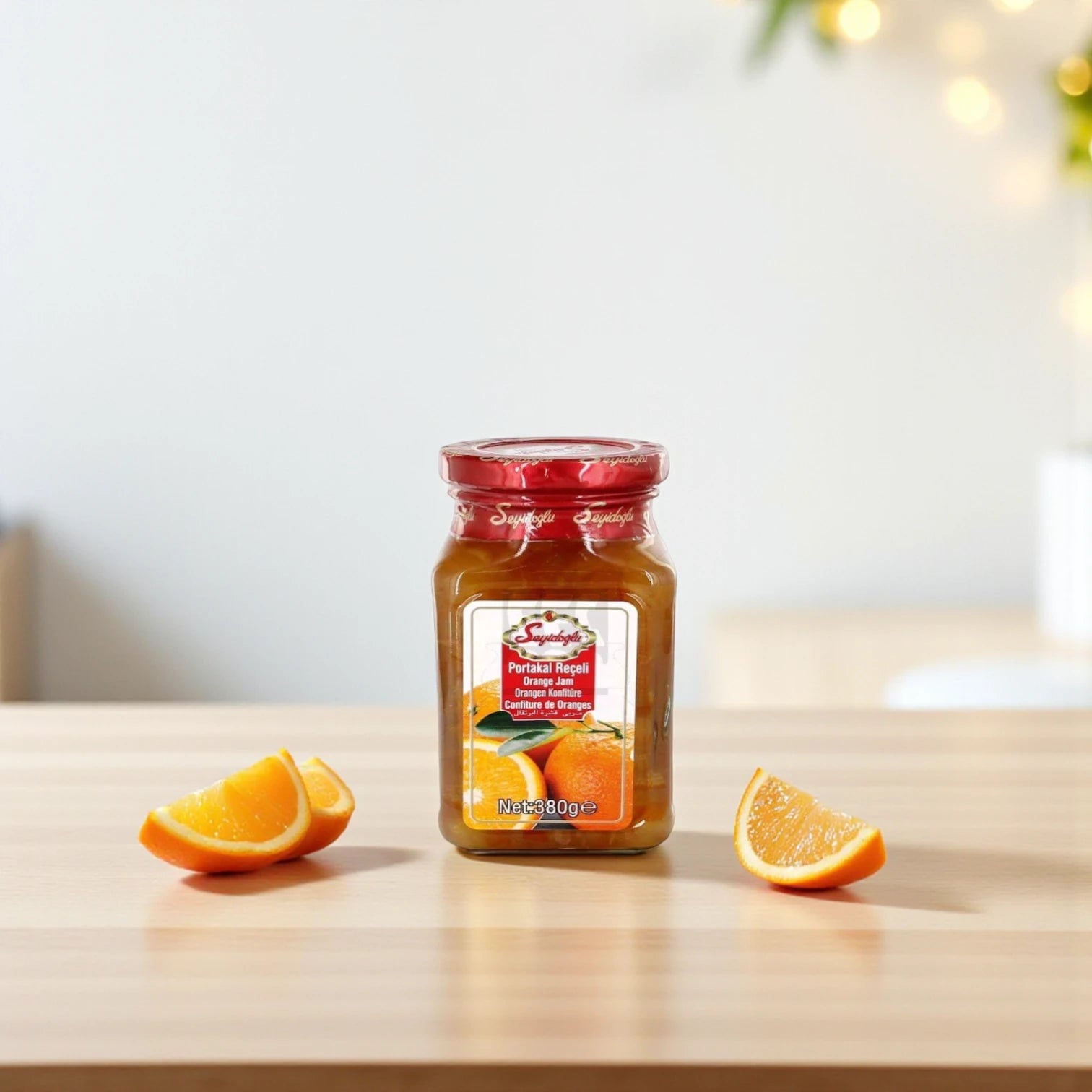 Seyidoglu Orange Jam – Pack of 2 x 380g | Traditional Turkish Citrus Preserve Made with Real Oranges | Zesty & Flavorful Spread for Toast, Pastries & More - Damoo