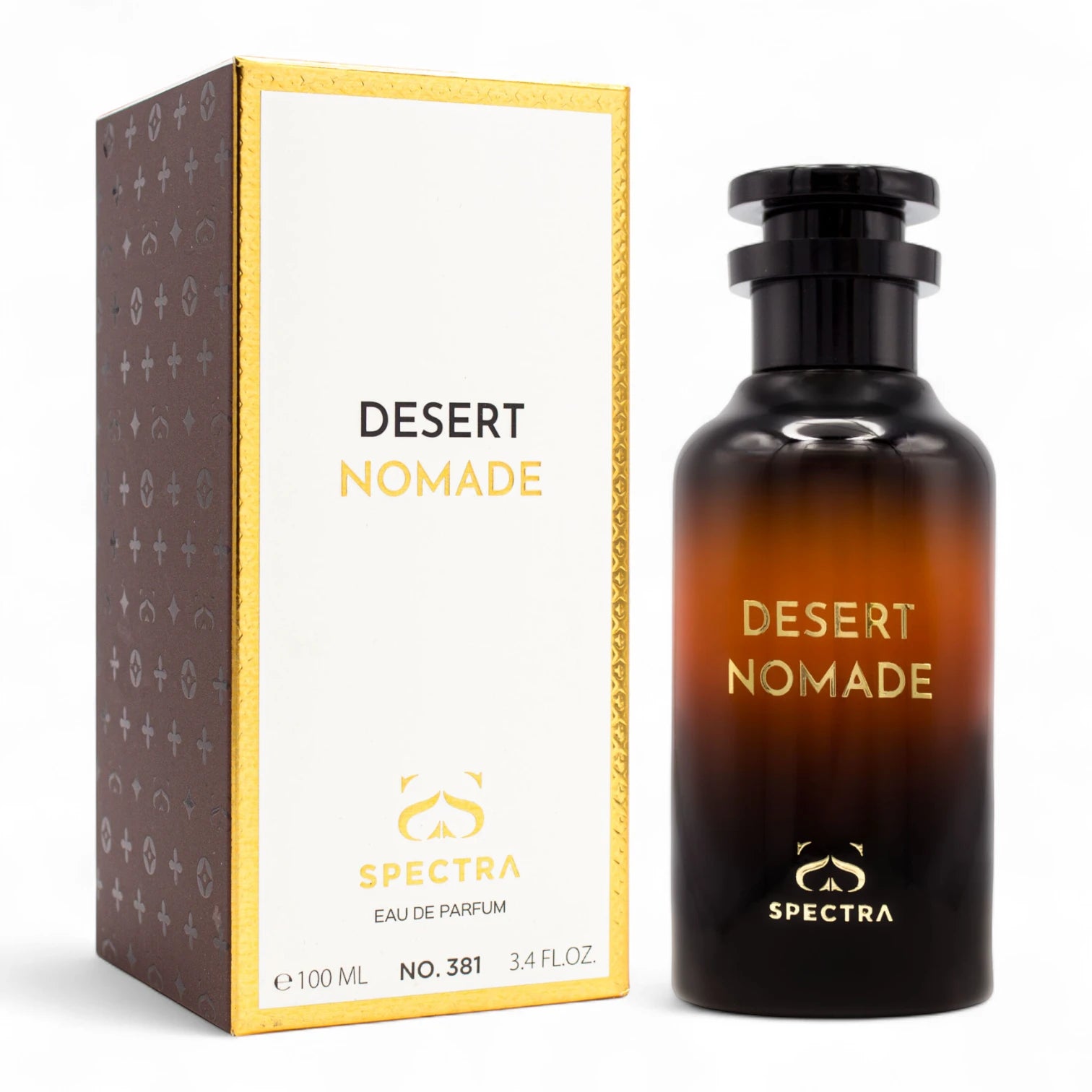 Spectra 381 Desert Nomade Eau De Parfum – 100ml Unisex Amber & Woody Fragrance, Long-Lasting Nighttime Perfume for Fall & Winter - Damoo