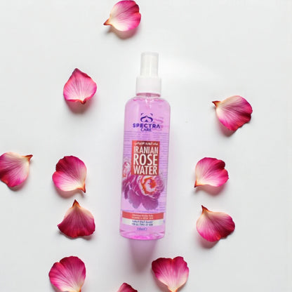 Spectra Care Iranian Rose Water 250ml | Natural Skin Freshener & Toner | Hydrating, Calming & Refreshing Face & Body Mist - Damoo