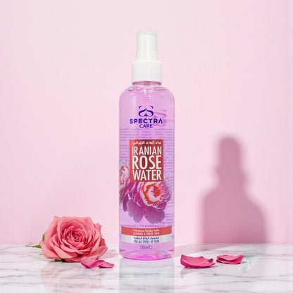 Spectra Care Iranian Rose Water 250ml | Natural Skin Freshener & Toner | Hydrating, Calming & Refreshing Face & Body Mist - Damoo