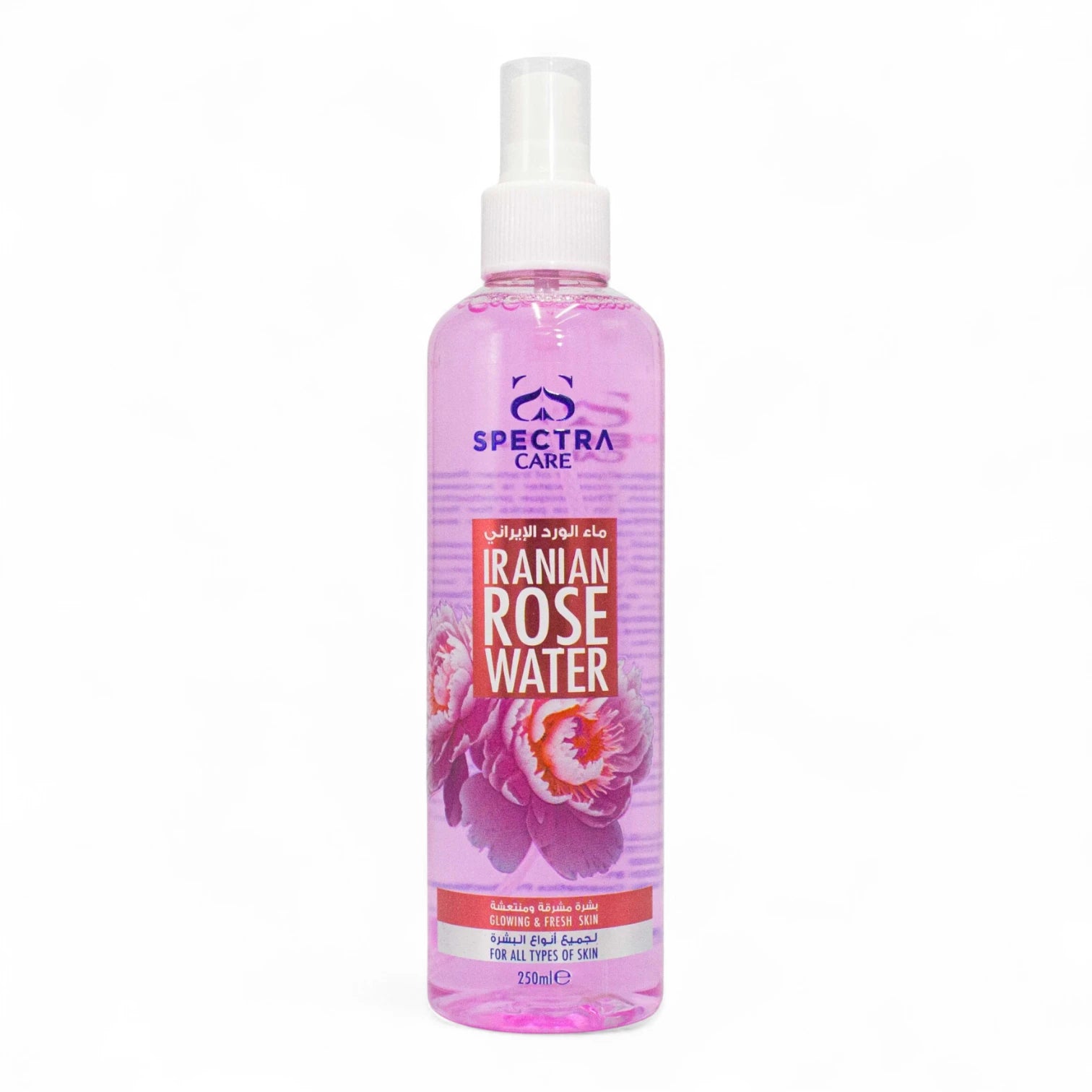 Spectra Care Iranian Rose Water 250ml | Natural Skin Freshener & Toner | Hydrating, Calming & Refreshing Face & Body Mist - Damoo