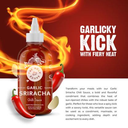 The Holy Sauce Garlic Sriracha Chilli Sauce – 300g | Vegan, Halal, Gluten-Free | Spicy Garlic Heat - Damoo