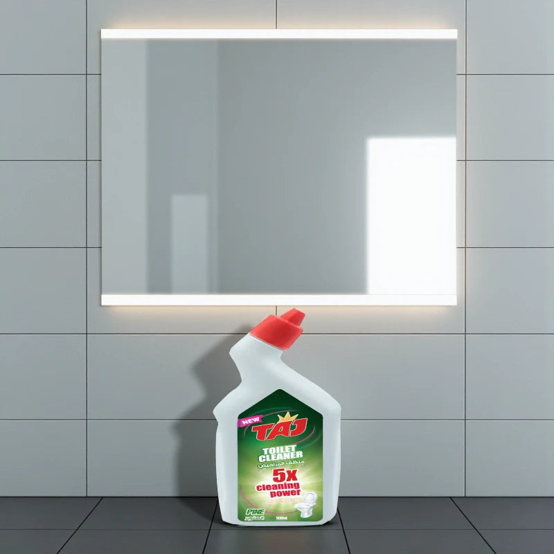 Taj Toilet Cleaner – Pine Scent, 2 x 750ml | Powerful Germ-Killing Toilet Bowl Cleaner | Removes Stains & Limescale - Damoo
