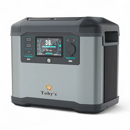 TOBY’S 1500W Portable Power Station TBS-273A – 1008Wh Backup Battery with 2H Quick Charge, AC/DC/USB Outputs, Solar Rechargeable Inverter Generator for Camping, Outdoor Trips & Emergency Power Supply
