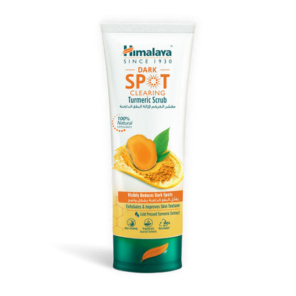 Himalaya Dark Spot Clearing Turmeric Scrub – Exfoliates Dead Skin, Reduces Dark Spots & Boosts Radiance with Turmeric, Licorice & Niacinamide (75ml) - Damoo