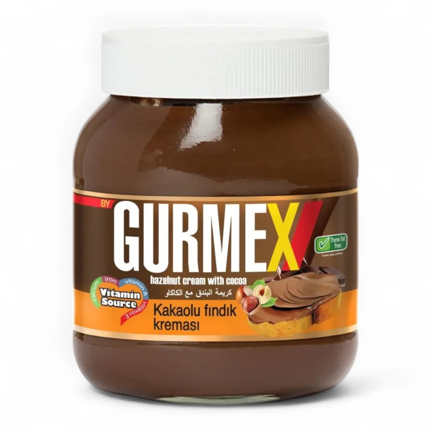 Gurmex Hazelnut Cream with Cocoa – Smooth & Creamy Chocolate Spread | Kid-Friendly, Vegetarian, Premium Quality - Damoo