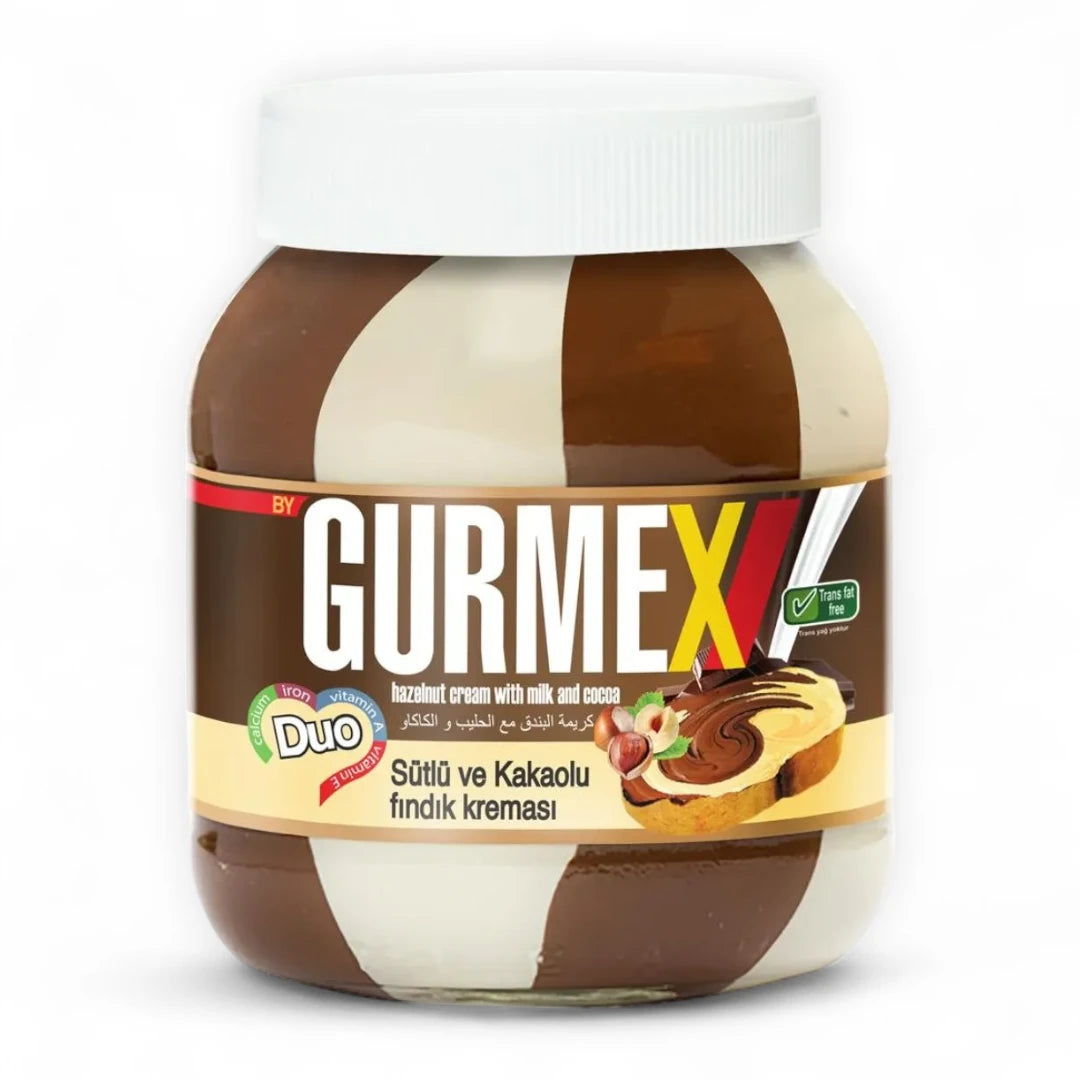 Gurmex Hazelnut Cream with Milk & Cocoa – 350g | Smooth, Nutritious Chocolate Spread | Great Taste, Kid-Friendly & Vegetarian - Damoo