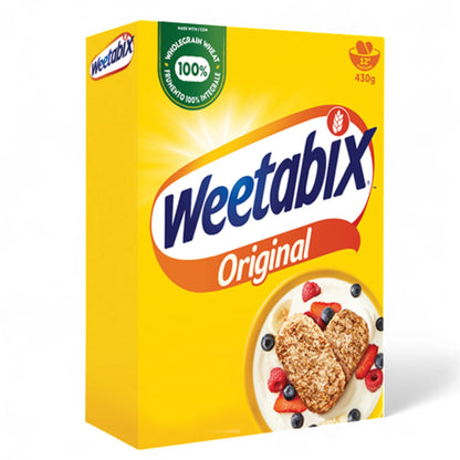 Weetabix Original Cereal – 430g | 100% Whole Grain Wheat Breakfast | High in Fibre & Vitamins | Nutritious Start to Your Day - Damoo