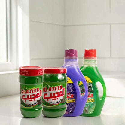 Al Ajeeb Super Gel Multi-Purpose Cleaning Gel – Powerful Household Cleaner for Kitchen, Bathroom & Surfaces | Saudi Made - Multi Size - Damoo