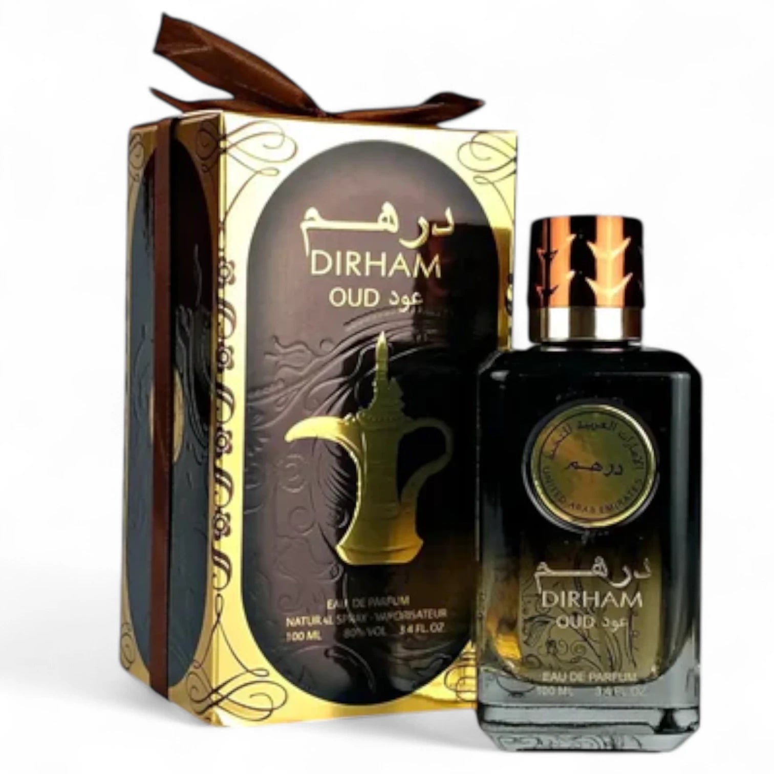 Dirham Oud Eau de Parfum 100ml for Men & Women – Long-Lasting Unisex Arabic Fragrance Spray with Rich Musk & Oriental Oud Notes – Everyday Luxury Perfume for Gifting, Personal Use, and Special Occasions - Damoo