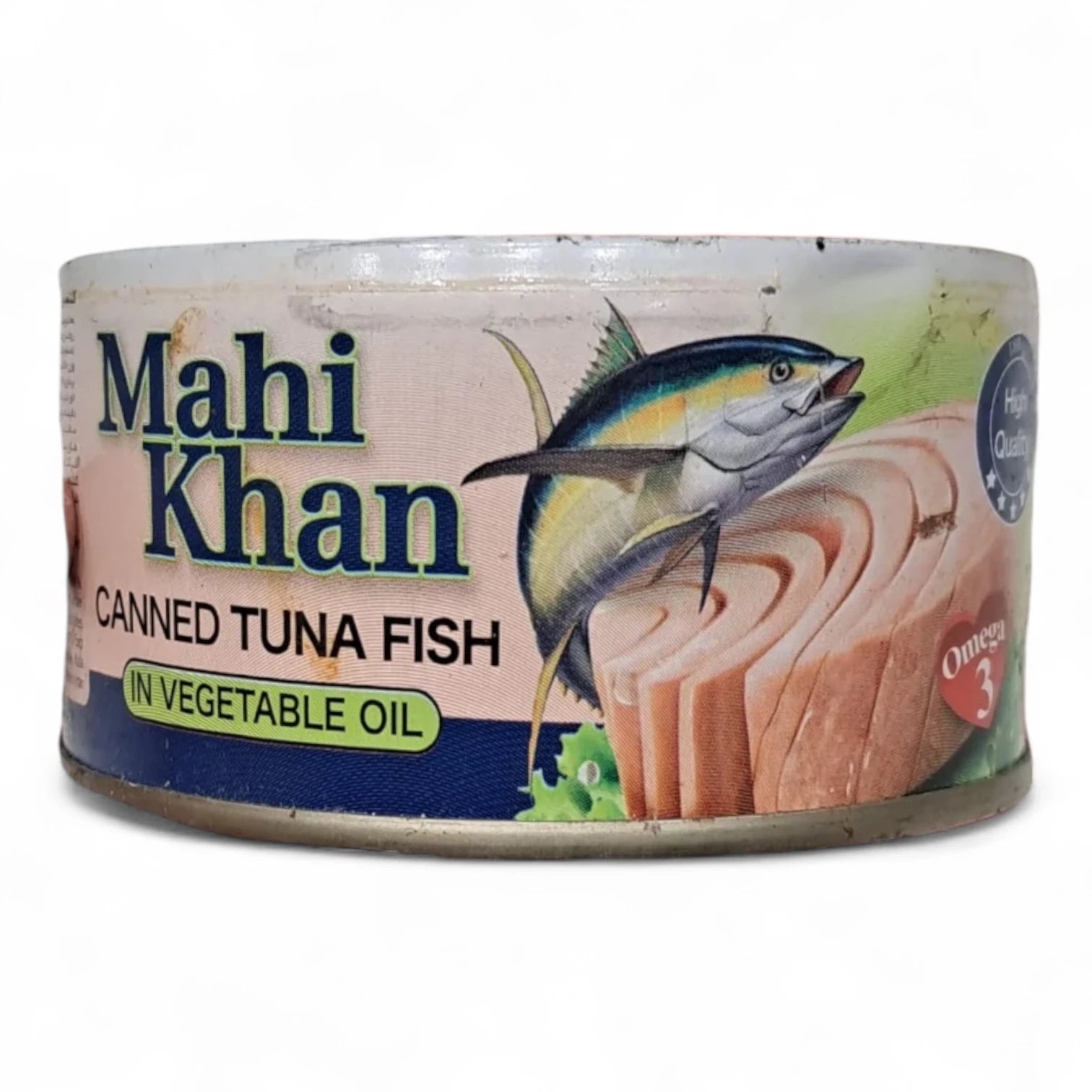 Mahi Khan Canned Tuna Fish Meat in Vegetable Oil – 180g | Premium Skipjack & Yellowfin Tuna, Tender Texture, Rich Flavor for Quick & Nutritious Meals - Damoo