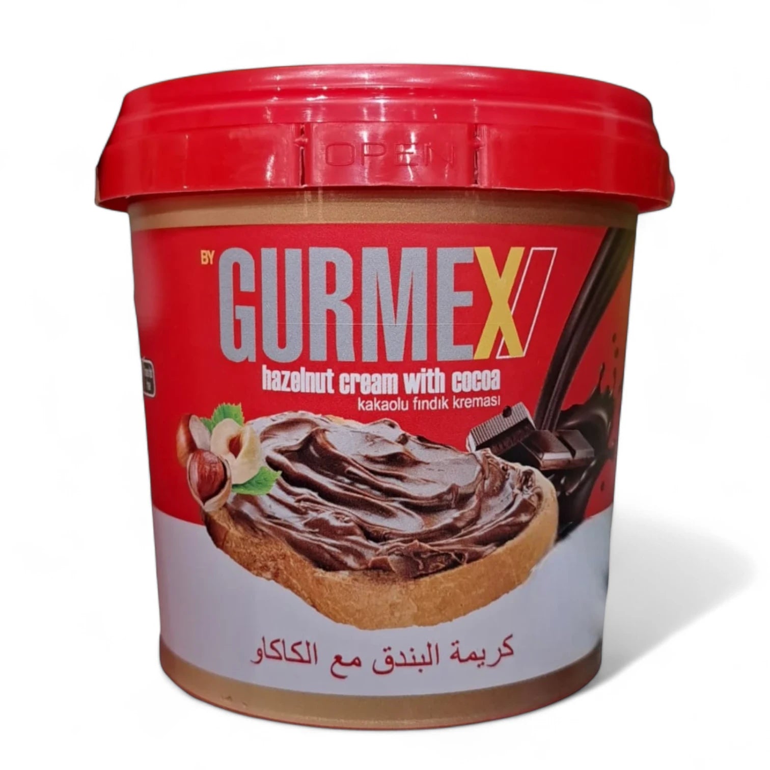 Gurmex Hazelnut Cream with Cocoa Spread – Premium Chocolate Hazelnut Spread | Rich in Vitamin A & E | 100% Vegetarian, No Preservatives - Damoo