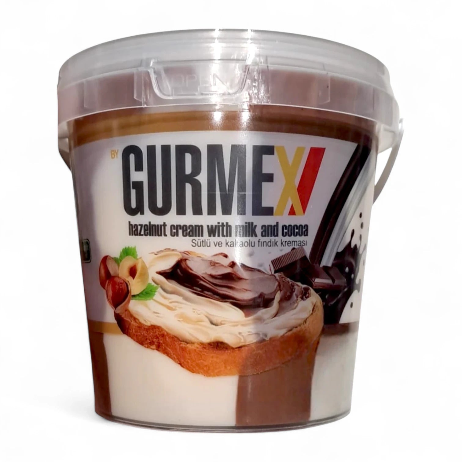 Gurmex Hazelnut Cream with Milk & Cocoa – Smooth Chocolate Hazelnut Spread | Kid-Friendly, Vegetarian, No Preservatives - Damoo