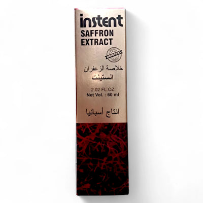 Instent Saffron Extract – 60ML Premium Liquid Spice Blend for Cooking, Beverages & Wellness – Mood Boosting, Stress-Relieving, Natural Flavor Enhancer - Damoo