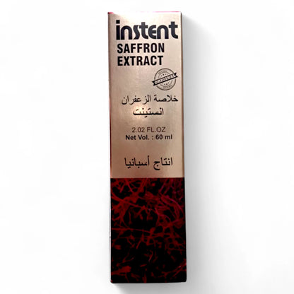 Instent Saffron Extract – 60ML Premium Liquid Spice Blend for Cooking, Beverages & Wellness – Mood Boosting, Stress-Relieving, Natural Flavor Enhancer - Damoo