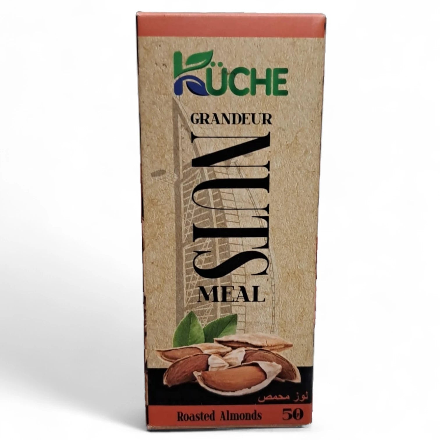 Kuche Nuts Meal Roasted Almonds – 50g Pack | Premium Crunchy Almond Snack | High-Protein & Fiber | Perfect for On-the-Go - Damoo
