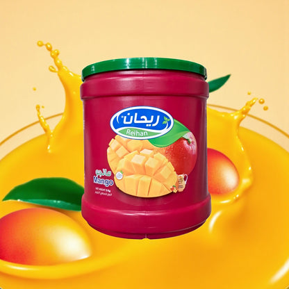 Reihan Mango Instant Drink Powder – 2kg | Rich in Vitamin C | Refreshing Tropical Juice Mix | Easy to Prepare, No Blending - Damoo