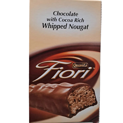 Quanta Fiori Creamy Milk Chocolate Bars – 12 x 28g, Cocoa Rich Whipped Nougat, Soft & Smooth Snack Delight - Damoo
