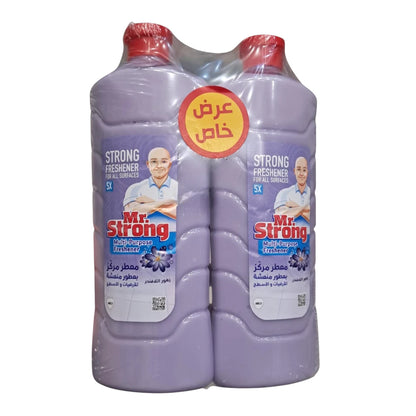 Mr. Strong Multi-Purpose Surface Freshener Lavender – 2 x 1L – Strong Long-Lasting Fragrance, All-Surface Cleaner, Special Offer Pack - Damoo
