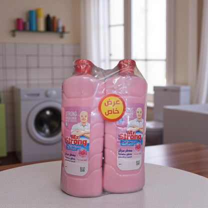 Mr. Strong Multi-Purpose Freshener - French Flowers Scent 2x Bottles | Long-Lasting Fragrance, Surface Freshener, 5X Strength