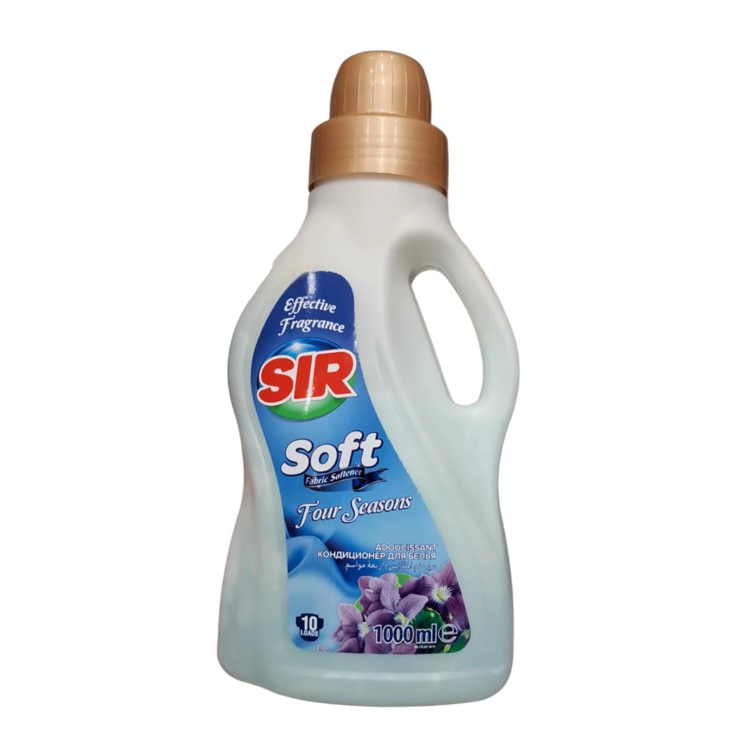 SIR Soft Fabric Softener Four Seasons 1000ml – Long-Lasting Fragrance, Gentle on Fabrics, 10 Loads - Damoo