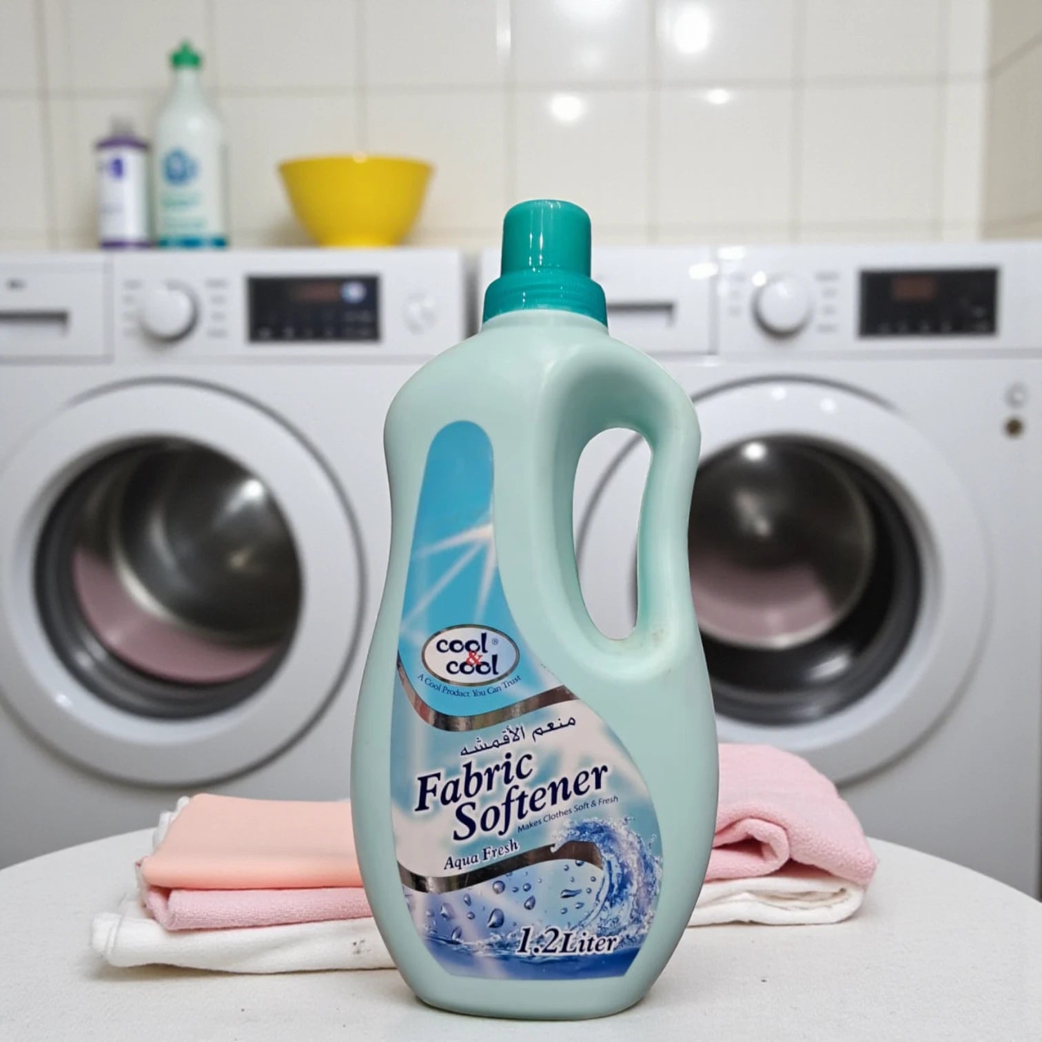 Cool & Cool Fabric Softener Aqua Fresh 1.2 Liter – Long-Lasting Freshness & Softness for Clothes - Damoo