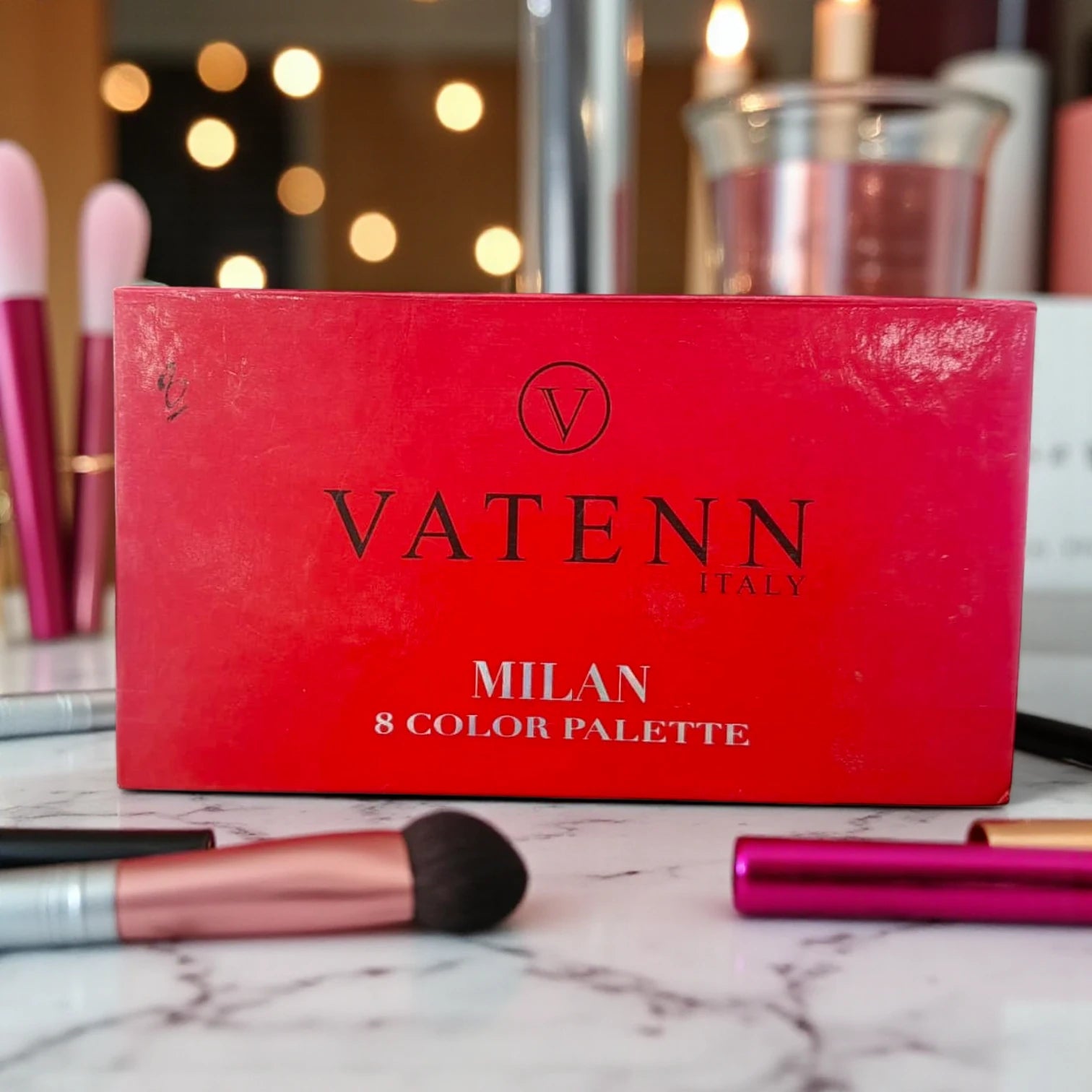 Vatenn Italy 8 Color Palette 1051 MILAN | Matte Powder Face & Eye Makeup Palette | Natural Finish, Travel-Friendly & Easy to Apply - Damoo