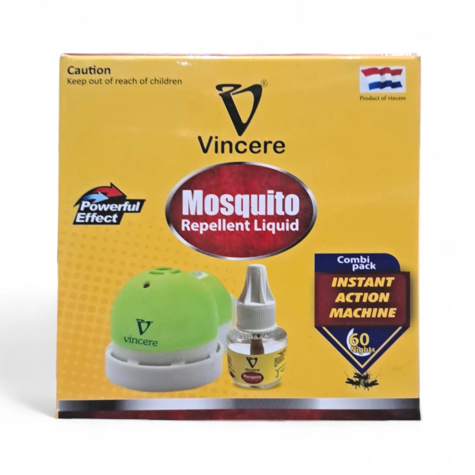 Vincere Mosquito Repellent Liquid Combi Pack with Heater – Complete Indoor Protection | 1 Refill + 1 Device, Long-Lasting & Safe - Damoo
