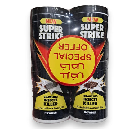 Super Strike Crawling Insects Killer Powder – 2 x 100g Pack | Effective Cockroach & Ant Control, Fast-Acting Pest Killer - Damoo