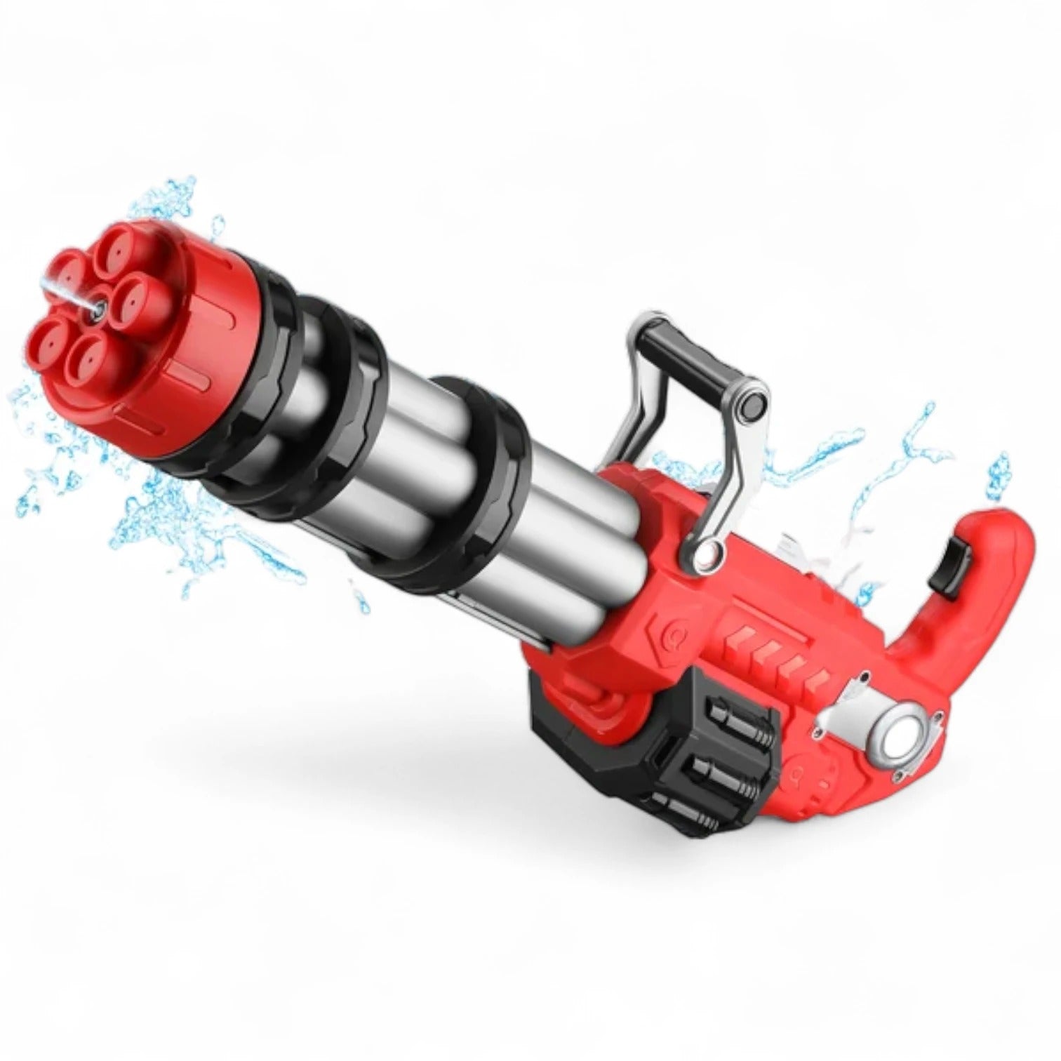 Electric Gatling Water Gun for Kids – Automatic Rotating Barrel Water Blaster with Long Range, Durable Waterproof Design, Outdoor Summer Toy for +6 Years