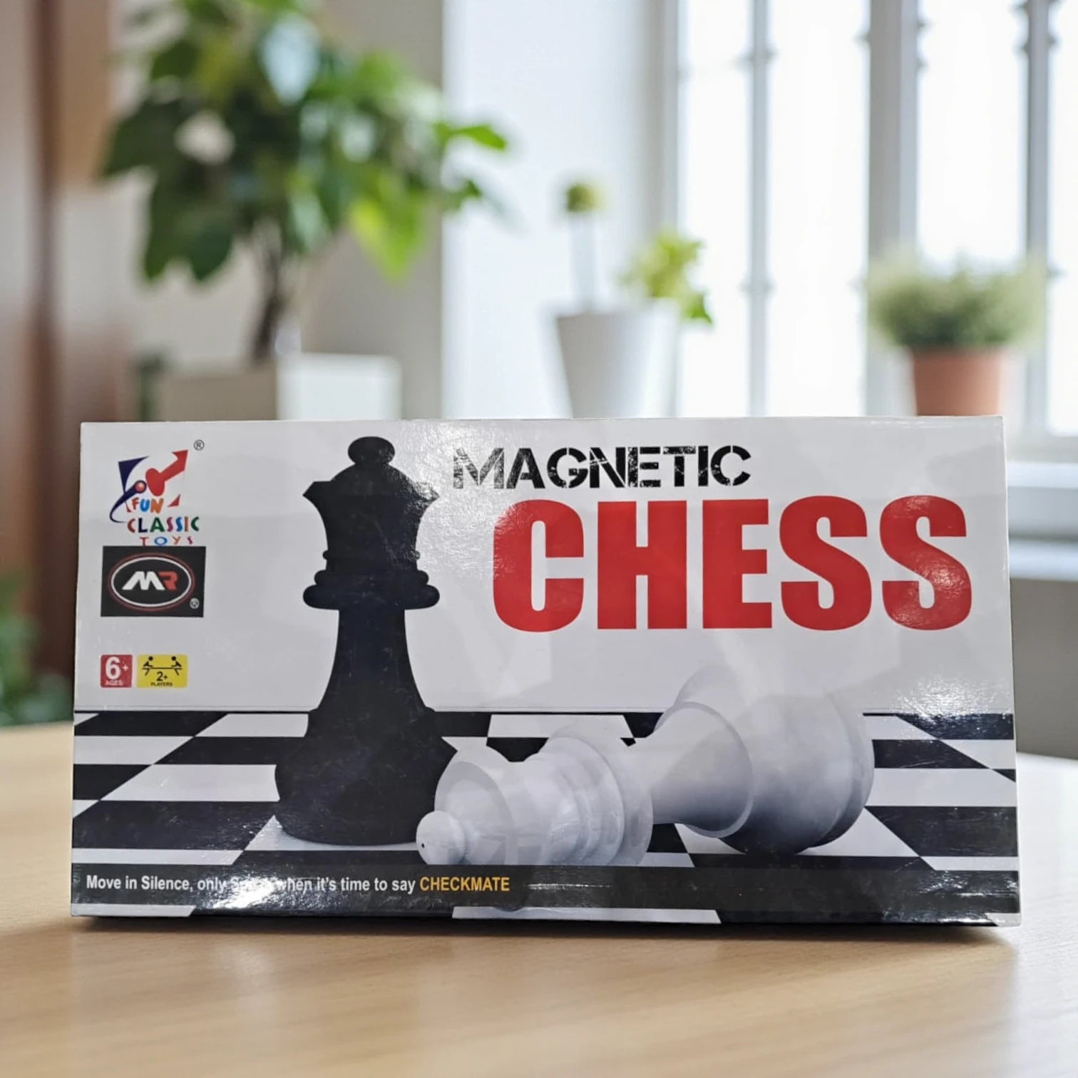 FUN CLASSIC TOYS Magnetic Chess Board Set | Folding Travel Chess Game for Kids & Adults | Portable Educational Board Game with Magnetic Pieces | Strategy Game for Intelligence Development
