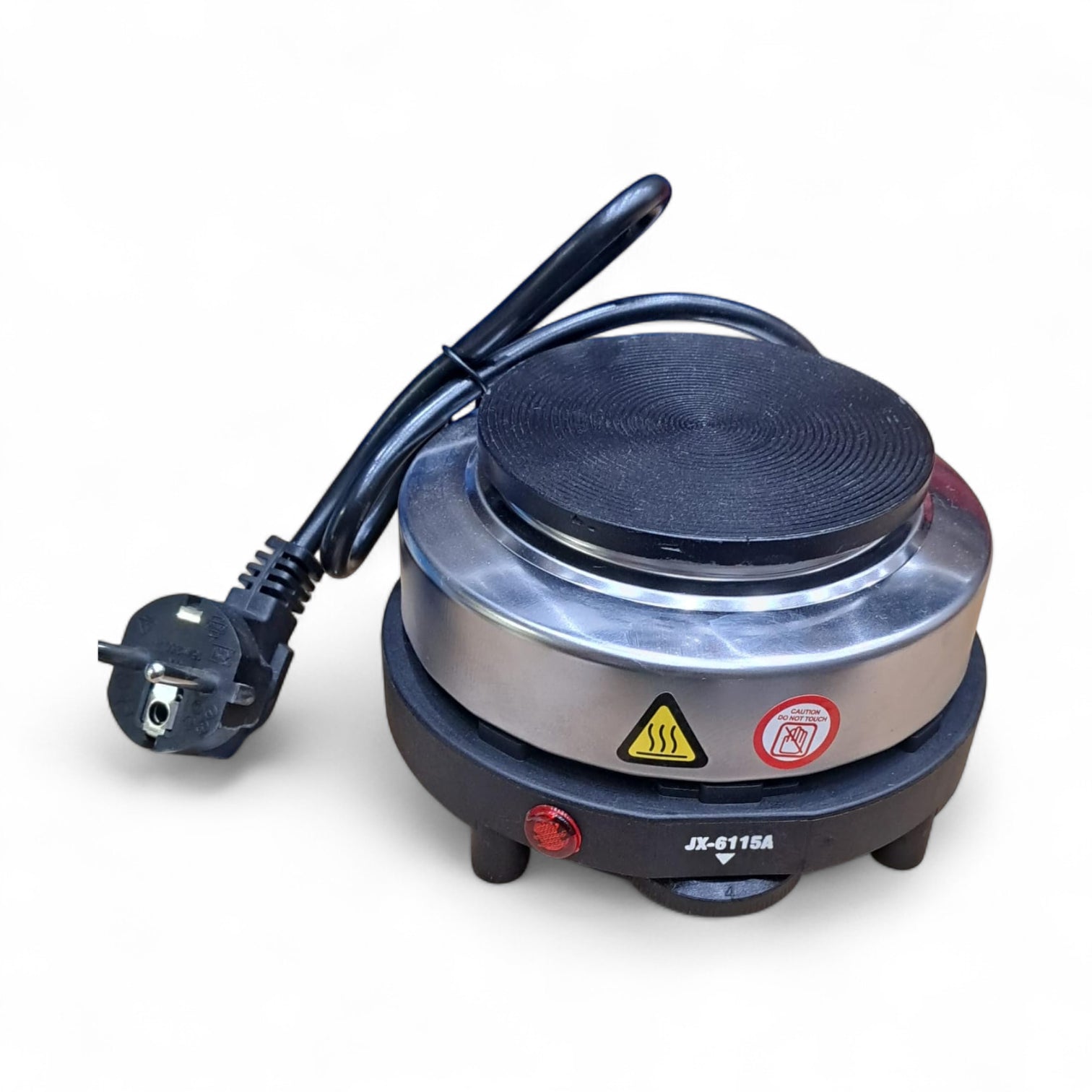 Electric Hot Plate Stove JX-6115A – 500W Compact Single Burner – Portable Mini Heating Plate for Cooking, Tea, Coffee, and Charcoal