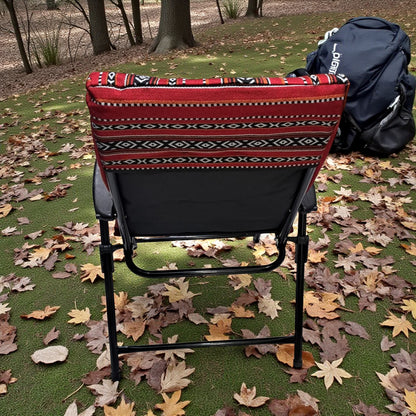 Traditional Arabic Majlis Folding Chair with Cushion – Portable Camping & Outdoor Seating, Comfortable Padded Backrest