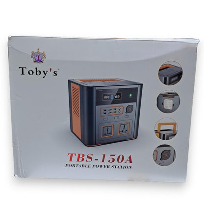 Toby’s TBS-150A Portable Power Station 150000mAh – Wireless Charger, 555W Output, Multi-Device Charging with USB, Type-C, AC & DC Ports – Outdoor Camping, Travel & Emergency Backup Inverter