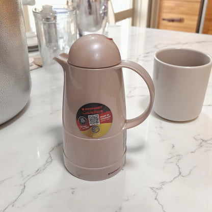 Rotpunkt 1.0L Vacuum Flask – German-Made Insulated Thermos for Hot & Cold Beverages, 24H Heat / 36H Cold Retention, BPA-Free Durable Design with Spill-Proof Cap & Ergonomic Handle - Damoo