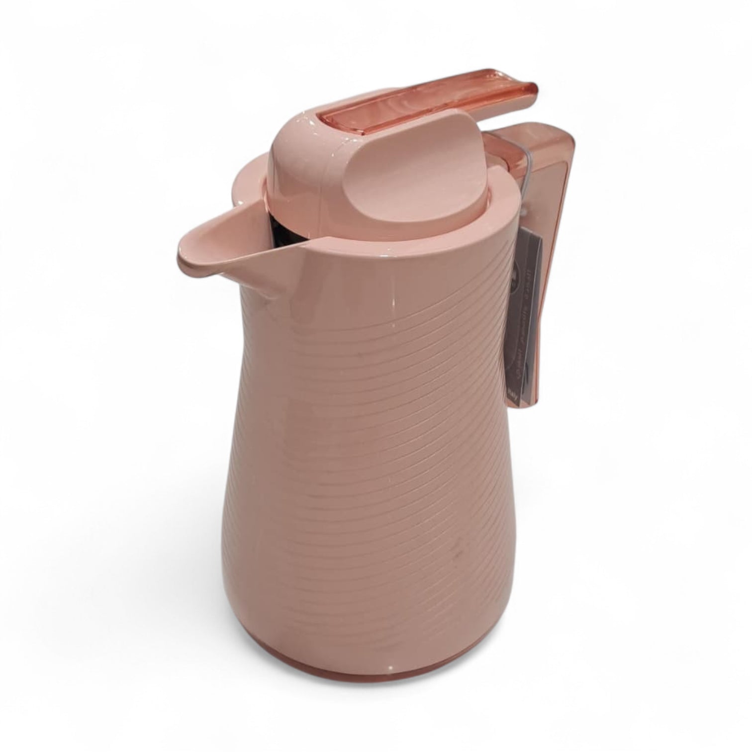 Modern Insulated Thermos Jug  – Premium Double Wall Vacuum Flask with Elegant Curved Handle, Heat & Cold Retention Design, Leakproof Lid, and Textured Finish for Home, Office & Serving - Damoo