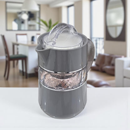 PARATI Premium Plastic Jug DX01L-62 – Stylish Transparent Water Pitcher with Lid & Handle | BPA-Free, Heat-Resistant, 1 L Capacity for Home, Kitchen & Office Use - Damoo