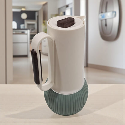 GERMAX 1 Liter Insulated Thermal Jug – Modern Coffee & Tea Vacuum Flask with Handle | Hot & Cold Beverage Carafe for Home, Office & Travel - Damoo