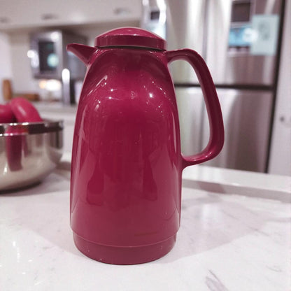 Magenta Insulated Thermos Jug 1.0L – Elegant Double-Wall Vacuum Flask with Secure Lid, Long Heat & Cold Retention, and Comfortable Handle for Home or Office Use - Damoo