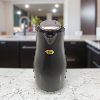 Najib Modern Style Vacuum Flask Set – 0.7L & 1.0L  Thermos Duo, Elegant Face Design, Double-Wall Insulated Jugs for Hot & Cold Beverages, Leak-Proof Lid & Ergonomic Handle - Damoo