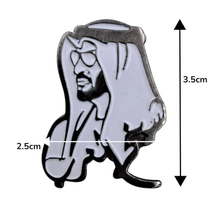 UAE National Emblem & Flag Metal Badge – Elegant Gold-Plated Magnetic Pin for National Day, Flag Day, School & Corporate Celebrations - Damoo